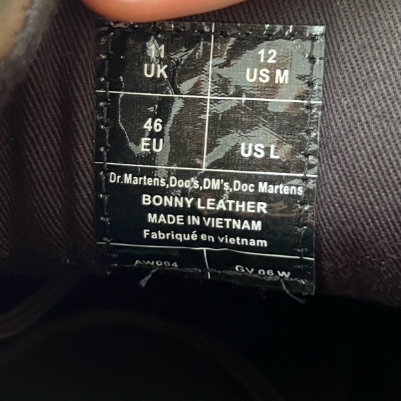 Dr. Martens Leather Bonny Lug Boot Size Men’s 12 - Picture 5 of 6